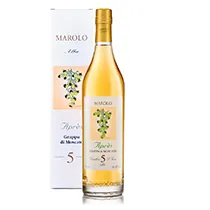 Marolo Aprés Grappa di Moscato 5 anni Invecchiato  42%  0,7l in Geschenkbox